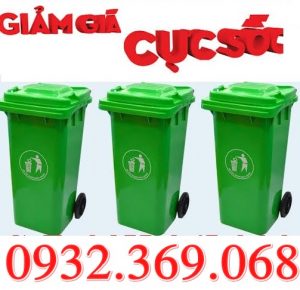 thùng rác nhựa 120 lít
