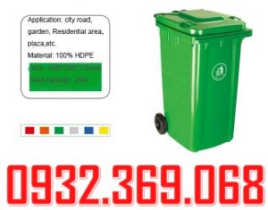Giá thùng rác nhựa 120 lít và 240 lít