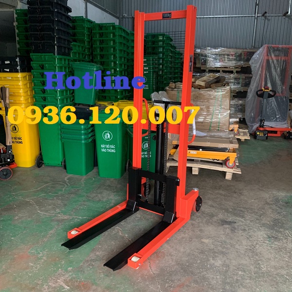 Xe nâng tay cao 1 tấn Niuli không phanh