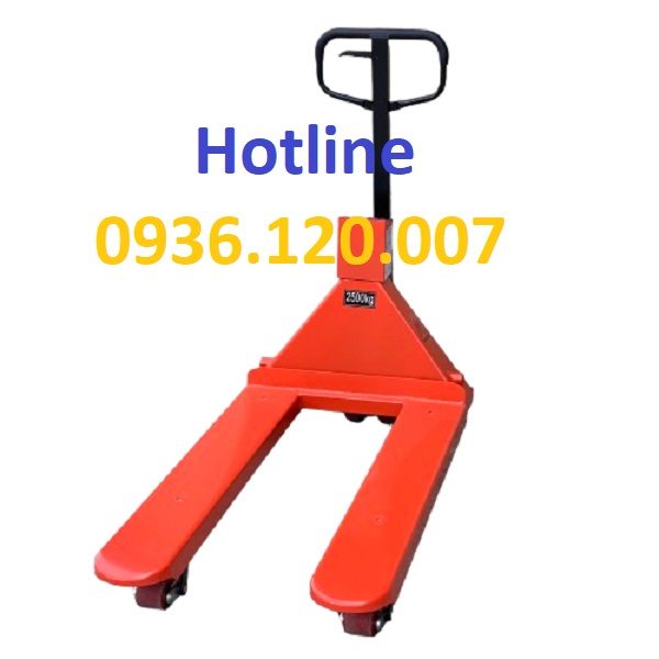 Cấu tạo xe nâng tay thấp có cân