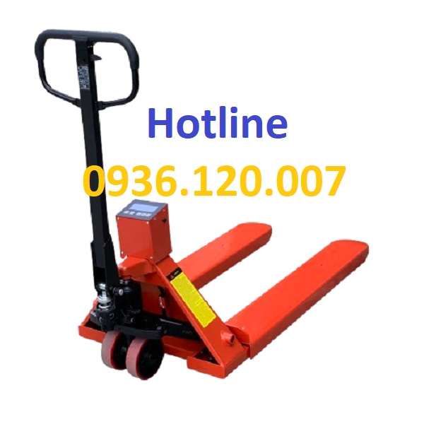 Xe nâng kèm cân điện tử kiểu mới